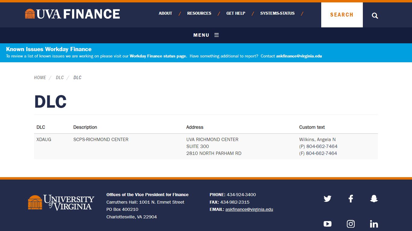 DLC | UVA Finance